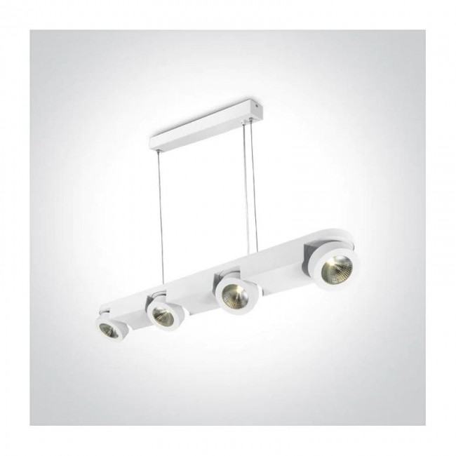 WHITE PENDANT LED 4x10W WW IP20 ADJUSTABLE 230V
