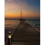 LEDS-C4 PRIAP 800mm E27 Outdoor Bollard Light 316 Stainless Steel 55-9440-CA-M2