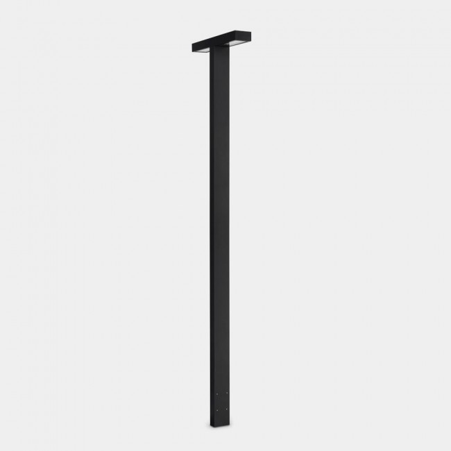 Ele 2 Heads Streetlight Black 2700K H2400mm – 55-E106-60-CK