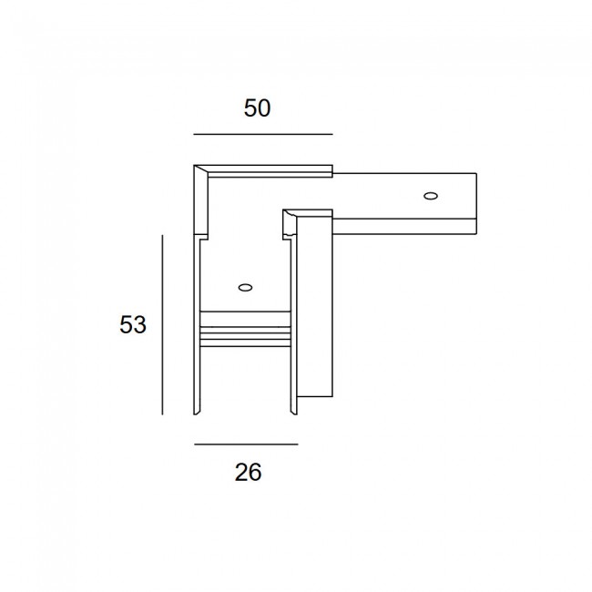 LEDSC4 "L" Joint for Surface / Pendant Track Low Voltage – 71-7627-14-00