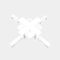 LedsC4 "X" Joint for Recessed Track Low Voltage White – 71-A251-14-00