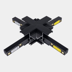 LedsC4 "X" Joint for Recessed Track Low Voltage Black – 71-A251-60-00