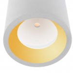 LEDS-C4 COSMOS 23.2W OUTDOOR LED CEILING LIGHT, WARM WHITE LIGHT, WHITE FINISH, 15-9904-14-CL