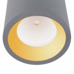 LEDS-C4 COSMOS 23.2W OUTDOOR LED CEILING LIGHT, WARM WHITE LIGHT, GREY FINISH, 15-9904-34-CL