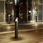 LEDS-C4 NEWTON 13W LED OUTDOOR BOLLARD LIGHT, WARM WHITE LIGHT, URBAN GREY FINISH, 55-9791-Z5-CLV1