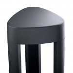 LEDS-C4 HELION 9W LED OUTDOOR BOLLARD LIGHT,WARM WHITE LIGHT, URBAN GREY FINISH, 55-9721-Z5-M1