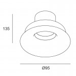 PLAY Soft AG49-18 17.7W LED Downlight - fixed