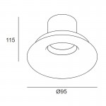 PLAY Soft AG51-13 11.9W Trimless Round LED Downlight - Fixed