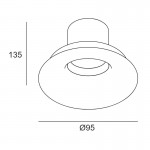PLAY Soft AG51-18 17.7W Trimless Round LED Downlight - Fixed