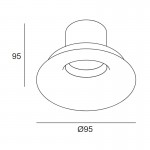 PLAY Soft AG51-P7 6.4W Trimless Round LED Downlight - Fixed