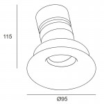 PLAY Soft AG52-13 11.9W Round LED Downlight - Adjustable
