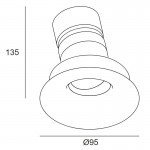 PLAY Soft AG52-18 17.7W Round LED Downlight - Adjustable
