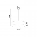 Sollux Pendant lamp ARENA 45 black