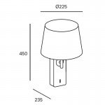 Forlight Aura wall light black DE-0118-NEG