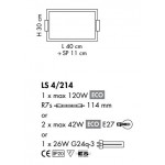 SILLUX Belluno Ceiling Light LS4/214