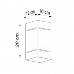 Sollux Wall lamp BLOCCO grey