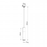 BORGIO 1 white pendant light