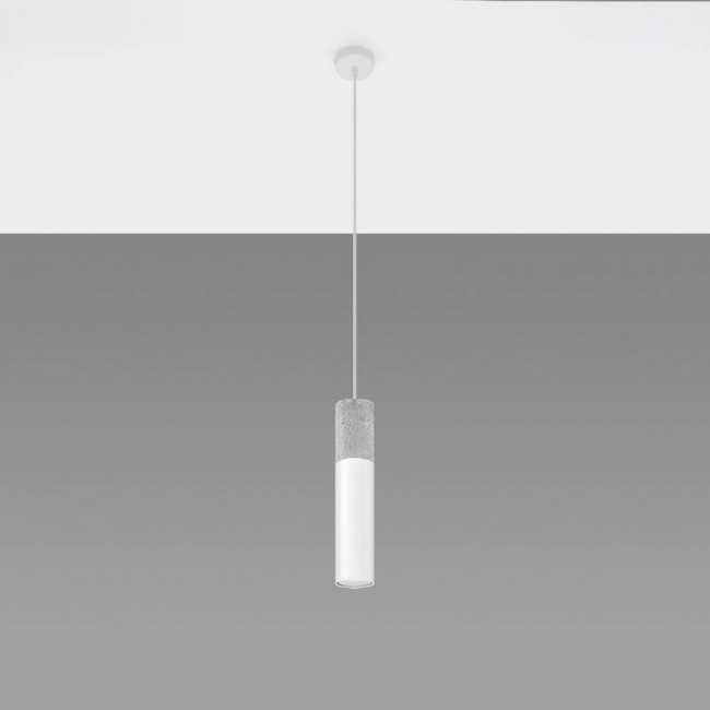 BORGIO 1 white pendant light