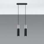 BORGIO 2 black pendant light