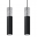 BORGIO 2 black pendant light