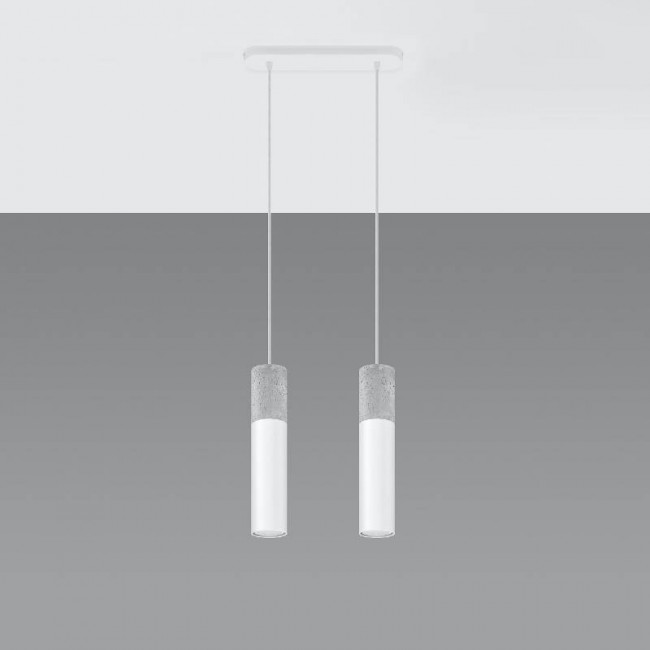 BORGIO 2 white pendant light
