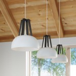 Sollux Pendant lamp CASCO white/black