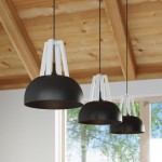 Sollux Pendant lamp CASCO black/white