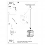 Sollux Pendant lamp CELTA white