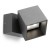 LEDSC4 CUBUS ADJUSTABLE OUTDOOR LED WALL LIGHT, WARM WHITE LIGHT, URBAN GREY FINISH.