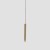 LEDSC4 CANDLE RECESSED PENDANT LIGHT BRASS 00-6018-27-27