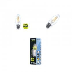 Candle Full Glass Omni-Lamp 4W (37W) 2700K 420lm E27 Non-Dimmable 330 deg Beam Angle