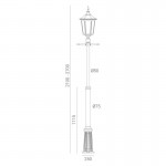 NORAL CARDINAL LAMP POST BLACK E1 NORAL CARDINAL LAMP POST BLACK E1