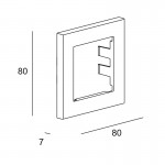 LEDSC4 Click decorative frame - Brown Frame 71-E489-J6-J6
