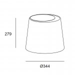 LEDS-C4 CLIP PAN-234-05 FLOOR LAMP LAMPSHADE BLACK