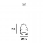 LEDSC4 COCO pendant light gold finish 00-7984-ET-M1