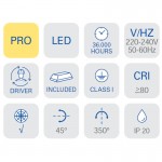 Forlight Colo 3.4W LED wall light black DE-0116-NEG