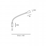 FORLIGHT Crobat bedside reading light black - DE-0268-NEG