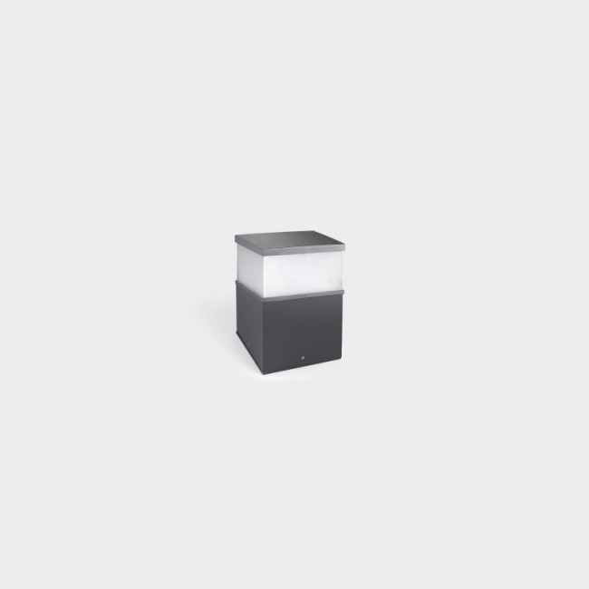 LEDSC4 Cubik LED Bollard 201mm - Urban Grey Finish 10-9938-Z5-EH