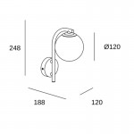 Forlight Sfera Single DE-0237-NEG Modern Wall Lamp