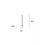 Passeggio Nova LED Wall Light DE-0241-NEG