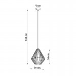 Sollux Pendant lamp DEMI black