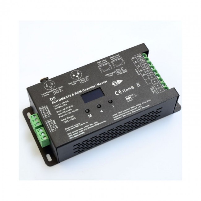 INTALED 5 Channel DMX Decoder