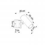 Sollux Wall lamp DIREZIONE white