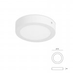 FORLIGHT Easy Surface 12.2W LED ceiling light - TC-0161-BLA