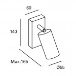 FORLIGHT Era reading light - TC-0080-BLA