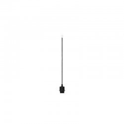 FENDA E27 pendant, black, without canopy, without shade, open cable