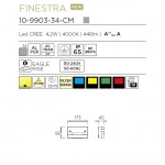 LEDS-C4 FINESTRA LED WALL LIGHT 10-9903-34-CM