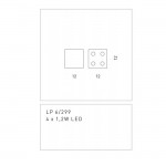 SILLUX FORATA 299 LED WALL LIGHT LP6/299