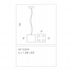 SILLUX FORATA 299 LED PENDANT LIGHT SP7/299