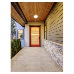 FORLIGHT Ford Round IP65 E27 outdoor ceiling light - PX-1801-BLA